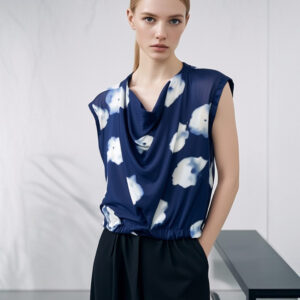 MAGLIA IN VISCOSA BLU